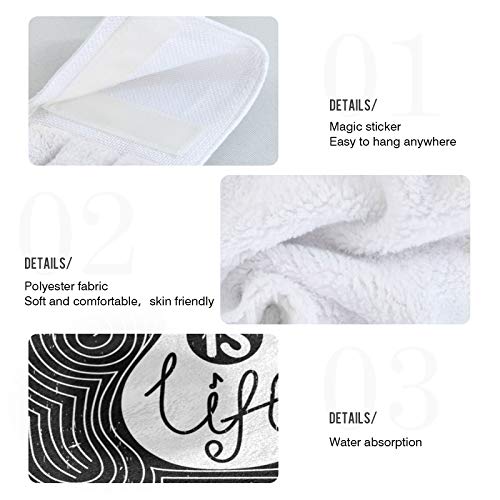 Keepreal Music Is Life Guitar Kitchen Towels Set Of 2, 12 X 17 In Soft Hand Towels Or Dishcloths With Hanging Loop, Absorbent Hand Towel For Bathroom Kitchen Décor #TOP4