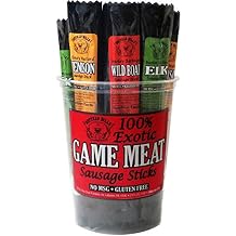 Buffalo Bills Exotic Game Meat Sausage Sticks mixed 1oz sticks - elk, venison and wild boar