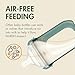 Boon Nursh Bottles - Silicone Baby Bottles Help Ease Colic Symptoms - Reusable Food-Grade Silicone Pouches with Polypropylene Shell - Medium Flow - 8 Oz - Speckle Green