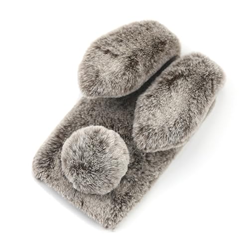 Coque douce lapin Uonlytech anti-froid housse peluche élégante automne hiver