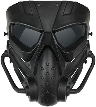 Alien Airsoft Mask Full Face Tactical Mask Impact Resistant for Airsoft Paintball Hunting CS Game Halloween Movie Props and Other Outdoor Activities