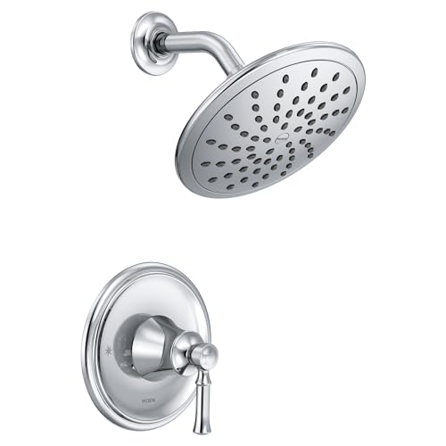Moen T2282EP Dartmoor Shower Only System with Rainshower Showerhead without Valve, chrome by Moen - Used condition - US$36.34