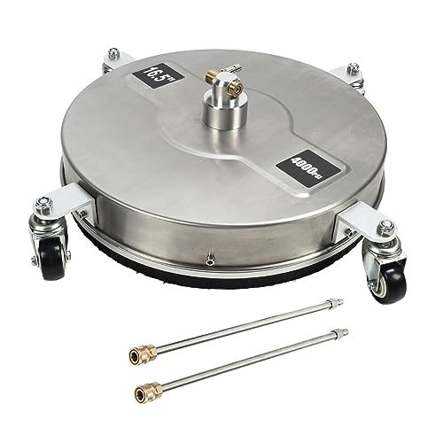 High Efficiency Pressure Washer Cleaner 4 Wheels Stainless Steel Extension Wand