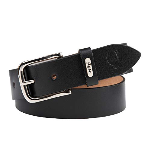 Image of Flyer Men's Leather belt (Formal /Casual) (Colour -Brown /Black) Buckle Adjustable Size Genuine Leather (B908) (Pack of 1)
