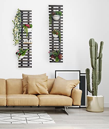 Gardevita Plant Wall - 2 Pack Wooden Air Plants Holders Hanging Large Planters For Indoor Outdoor Plants, Wall Olanters For Outdoor Plants Live Vertical Garden Planter, Wall Planter Stand Indoor #TOP3