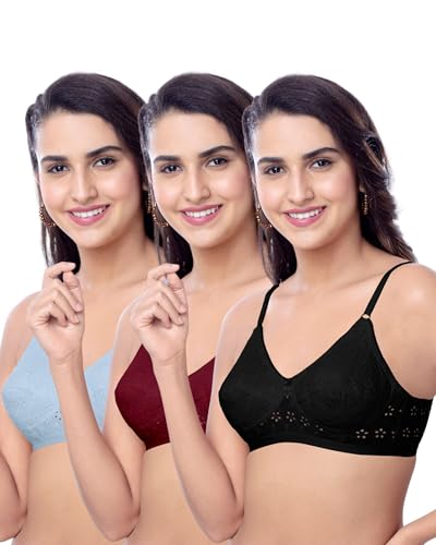 Image of Brida Italia Women's Cotton Minimizer Saree Bra | Full Coverage | Non-Padded, Wire-Free | Comfortable Daily & Ethnic Wear