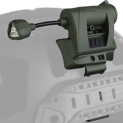 Gunyoo Taktische Helmlampen 4 Modi Grün/Rot/Weiß/IR LED Aufgabenlampe mit Helmlampenhalterung Biegbare Überlebenssignallampen für Outdoor-Jagd Airsoft Schnelle Helmlampen (Grün) Gunyoo Taktische Helmlampen 4 Modi Grün/Rot/Weiß/IR LED Aufgabenlampe mit Helmlampenhalterung Biegbare Überlebenssignallampen für Outdoor-Jagd Airsoft Schnelle Helmlampen (Grün)