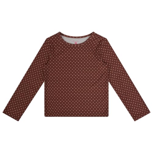 Image of Girls Long Sleeve Fall Graphic Tops, School Sports Tees, 4 Pack Multiple Pattern Tshirts
