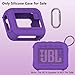 XEGIMOR Silicone Cover Case Compatible with JBL Go 4 Ultra Portable Bluetooth Speaker, Soft Skin Sleeve for JBL Go 4 Pro Sound Speaker Accessories(Purple Case)