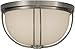 Parker Place Indoor Flush Mount Brushed Steel/14"