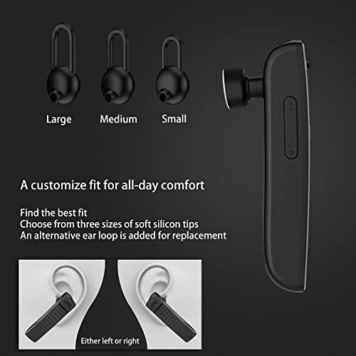 ROMAN Bluetooth headset met microfoon, draadloze bluetooth hoofdtelefoon mono bluetooth headsets mobiele telefoon… - Image 6