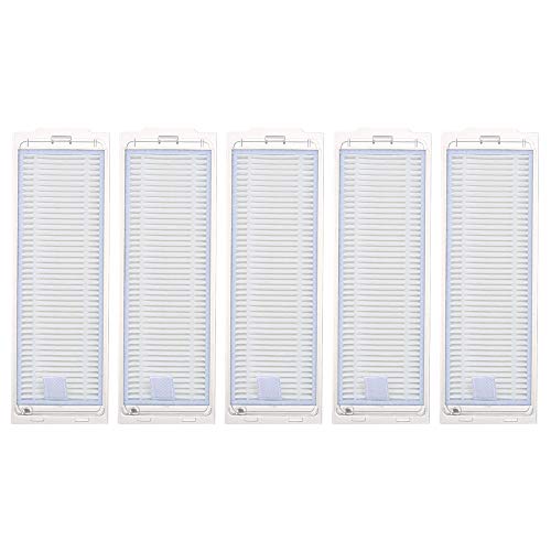 HUIOP - Filtro de repuesto al vacío (5 piezas, para filtros robóticos, MIJIA STYJ02YM, robot aspiradoras piezas accesorio de barredora