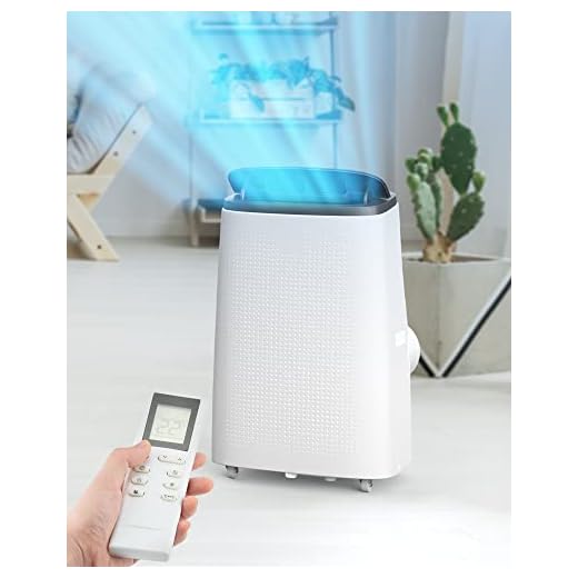 14000 BTU Portable Air Conditioners with Dehumidifying, Fan, Sleep Function, 24 Hour Timer, Remote Control, Cools Spaces up to 750 Sq. ft（61℉-89℉）