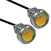 Yolu 2-Pack Eagle Eye Lights Yellow Light 20mm Eagle Eye Led Bulbs Daytime Running Lights Reverse Tail Brake Turn Signal Light Tail Backup Lights Clearance Marker Lights 12V