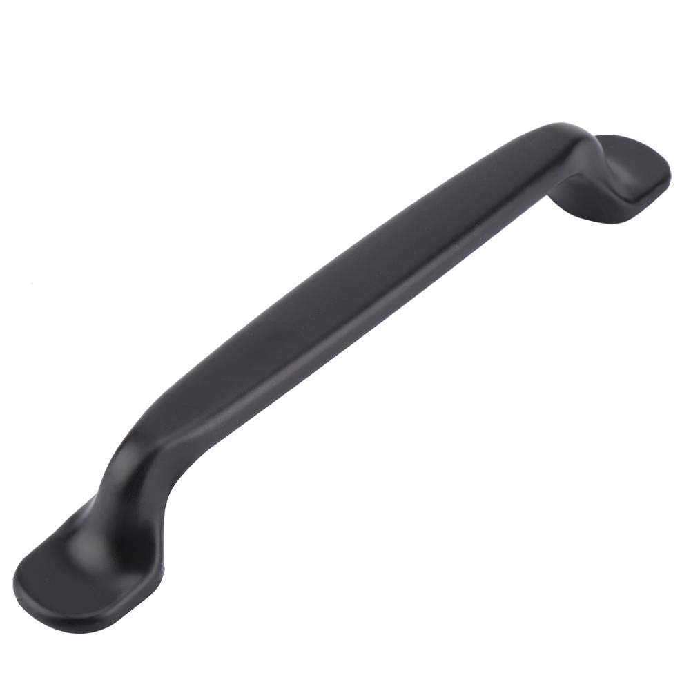 Fdit Sturdy Black Rustic Door Handle for Cabinet Wardrobe Drawer Cupboard Sliding Barn Door Handle Pull Gate Shed Door Pulls(2#)