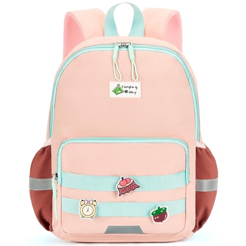 PROTAURI Kinderrucksack mit Brustgurt Jungen Mädchen, Leichter Kindergartenrucksack mit Reflektierend Wasserabweisend, 11.6L Großer Stauraum für Kita & Outdoor, für 3-7 Jahre