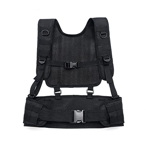 REYNEM Military Tactical Vest Molle Chest Rig Airsoft Waist Belt Detachable Duty Belt Army Paintball Equipment Outdoor Hunting Vest (Color : Green) - Image 5