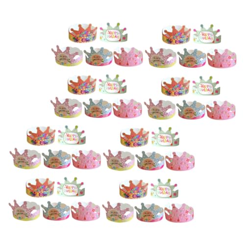 CANIGHT 100 Pezzi Cappelli Festa Compleanno Cappellini Per Ragazzo Ragazza Decorazioni Copricapo Carta Compleanno Ragazzo Cappelli Da Festa
