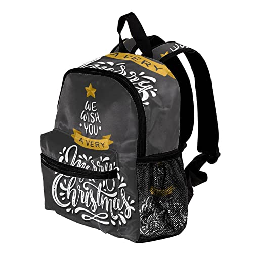 Sac à dos pour garçons et filles 30,5 cm multicolore imprimé de Noël durable