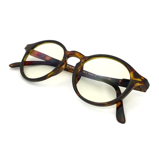J+S Vision Blue Light Shield Computer Reading/Gaming Glasses - 0.0 Magnification - Anti blue light 100% UV protection - Low Color Distortion Lens, Round Glossy Tortoise Frame