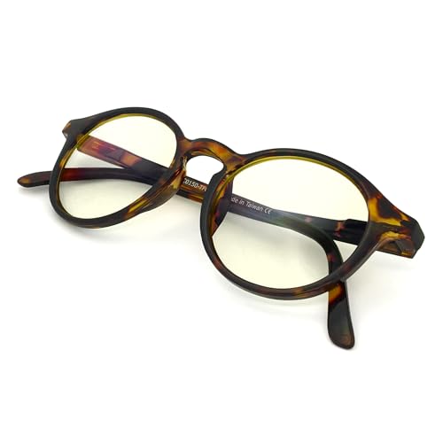 Image of J+S Vision Blue Light Blocking Glasses for Men Women | Computer Gaming Work| Anti Strain Fatigue UV Glare | Medium-Small Fit