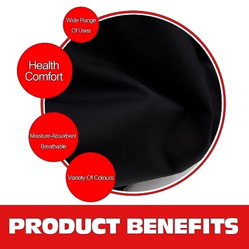 Image of 100% Black Cotton Fabric for Sewing by 1 Yard, 59 inchWidth Quilting Fabric Medium Weight 5.8 oz, Muslin Fabric by The Yard, Embroidery Cloth