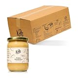 KoRo - Crema di mandorle bianca 6 x 500 g - 100% frutta secca - senza additivi - vegan - sul pane o nel porridge