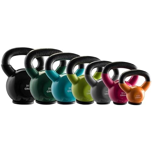 Kettlebell Sets Professional Grade – Strength Training Kettlebells for Home Workout – Cast Iron Kettle Bell Weight Sets for Men & Women with Special Protective Bottom