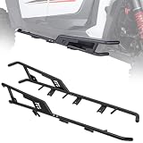 KEMIMOTO Heavy Duty Steel Nerf Bars Rock Sliders Compatible with 2024 2025 2026 Polaris RZR XP 1000/ XP 4 1000 Accessories - 1.5 inch Tubing Black Non-Rust Coating Side Steps, Tree Kickers 4-Seat
