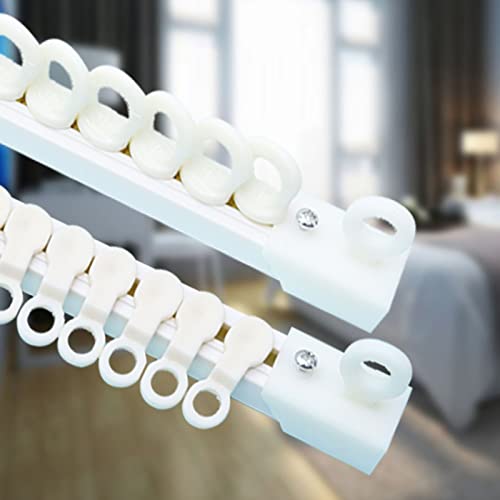 Drop Ceiling Curtain Track for Curtain - Self Adhesive Curtain Rail System, for Drapes/ Front Door/ Bay Window Adhesive Room Divider Track, Riel Cortina 1m/ 2m/ 3m/ 4m/ 5m/ 6m ( Color : Ceiling mount