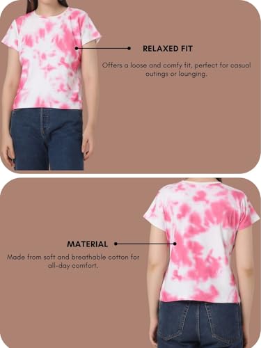 Image of GRECIILOOKS T Shirt for Women | Women T Shirt | T Shirt Women | Casual Loose Fit | Oversized T Shirt for Women | T-Shirt for Women