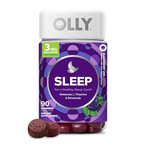 OLLY Sleep Gummy, 3mg Melatonin, L-Theanine...
