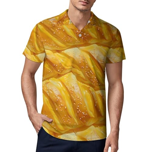 Bread Novelty Men's Short Sleeve Shirts Funny Golf Tennis Work T-Shirt Sport Tee 3XL