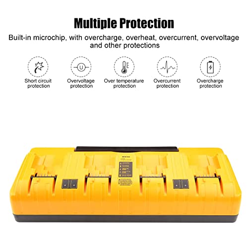 image for Energup DCB104 Replacement Charger for Dewalt 12V/Dewalt 20V Max 4-Por