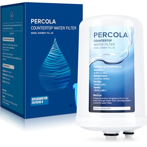 PERCOLA FC1, F8, HG-N Water Filter, Compatible with Enagic Leveluk F8 and HG-N Filters on K8, SD501(2011+), JRIV Machine (1 Pack)