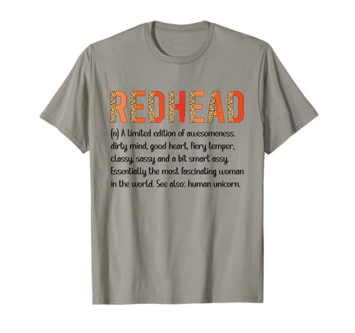 Redhead Definition Red Haired Ginger Redheads T-Shirt