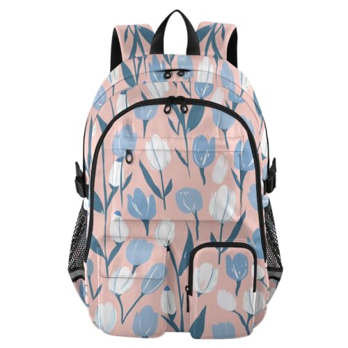 Mochilas escolares de tulipanes para el instituto y viajes de fin de semana