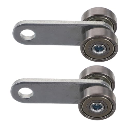 NULYLU 2 Piezas Carril Colgante Polea De Puerta Corredera Ruedas De Puerta Rodantes Rodillo De Puerta Carro Colgante Rueda De Canal Guía Deslizante Puerta De Rodillo Rueda Corredera