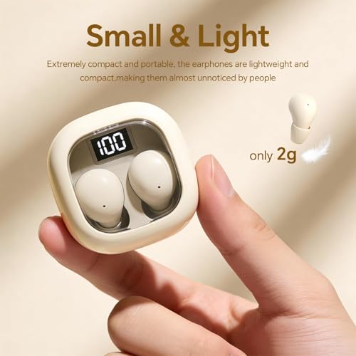 Xmenha Invisible Sleep Earbuds Ear Buds For Sleeping Wireless Bluetooth Sleep Headphones Earphones For Side Sleeping Sleeper Headphones Ear Buds Small Ear Canals Hidden Earpiece
