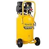 15-Gallon Air Compressor,2HP,Vertical Tank, 4.5CFM@90PSI,Quiet 66dB Twin Cylinder, Oil-Free, for Inflation, Nail Guns,Auto Repair, Painting, Woodworking and Home Use(Maximum Pressure 125 PSI)