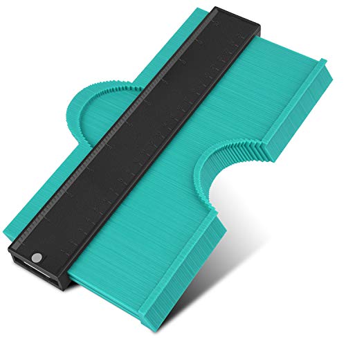 KEGOUU Contour Gauge 10 Inch Profile Gauge Measure Ruler Contour Duplicator for Precise Measurement Tiling Laminate Wood Marking Tool