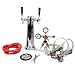 BACOENG Double Faucet Tower Keg System No Tank Conversion Kit