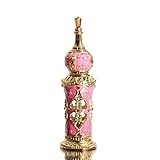 Waltz&F Pink Castle Refillable Empty Vintage Perfume Bottle Essential Oil Bottle Decor10ml