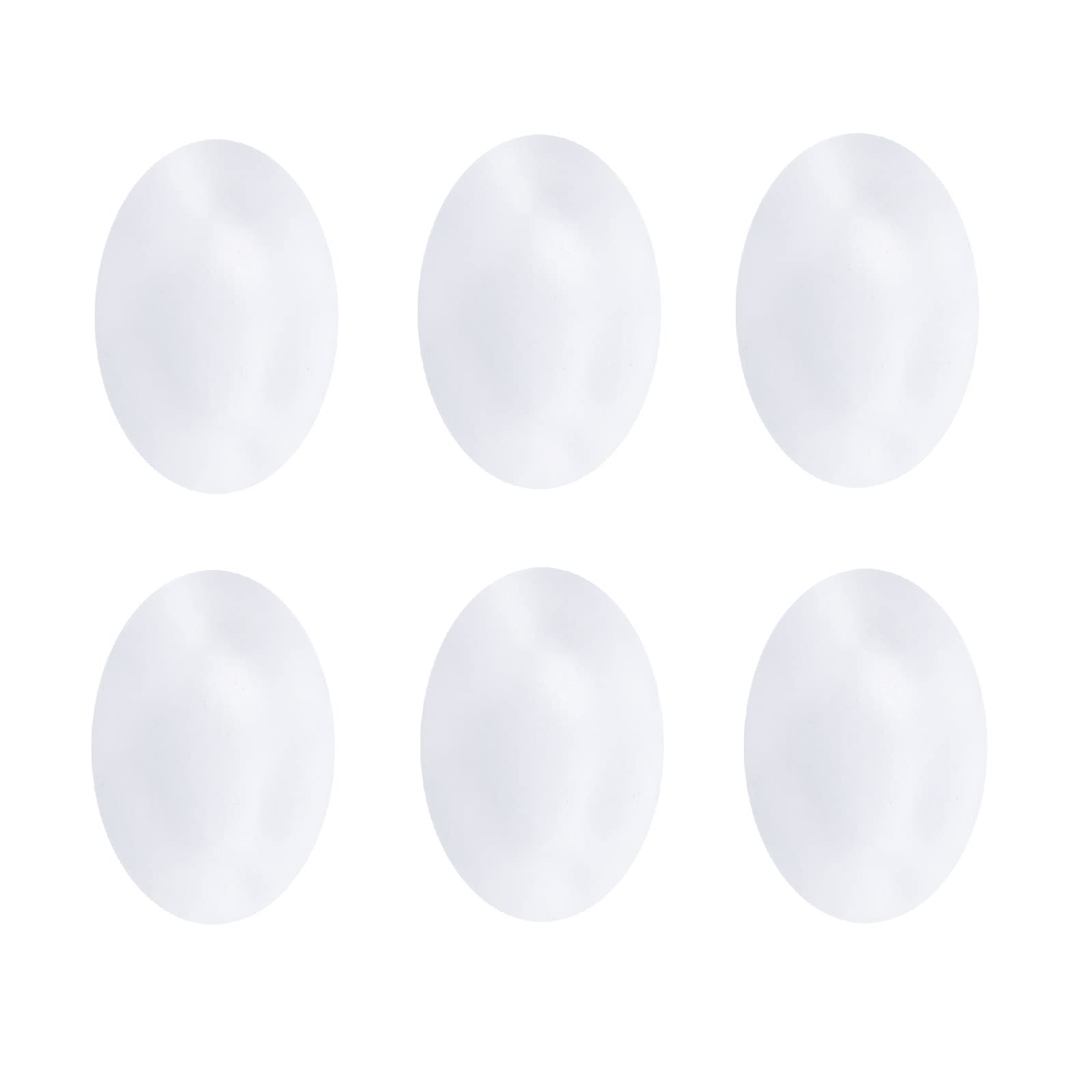 12 Pack Wooden Eggs, Easter Fake Eggs, DIY Craft Eggs for Party Favors, Easter Decorations (White)