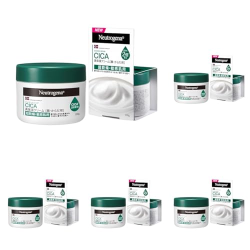 Neutrogena(�j���[�g���W�[�i) �m���E�F�[�t�H�[�~���� �C���e���X���y�A CICA ���ێ��N���[�� �W���[ 200g ���ێ� ������ �V�J �q���� ���r�� �X�L���P�A �{�f�B�N���[�� (× 5)