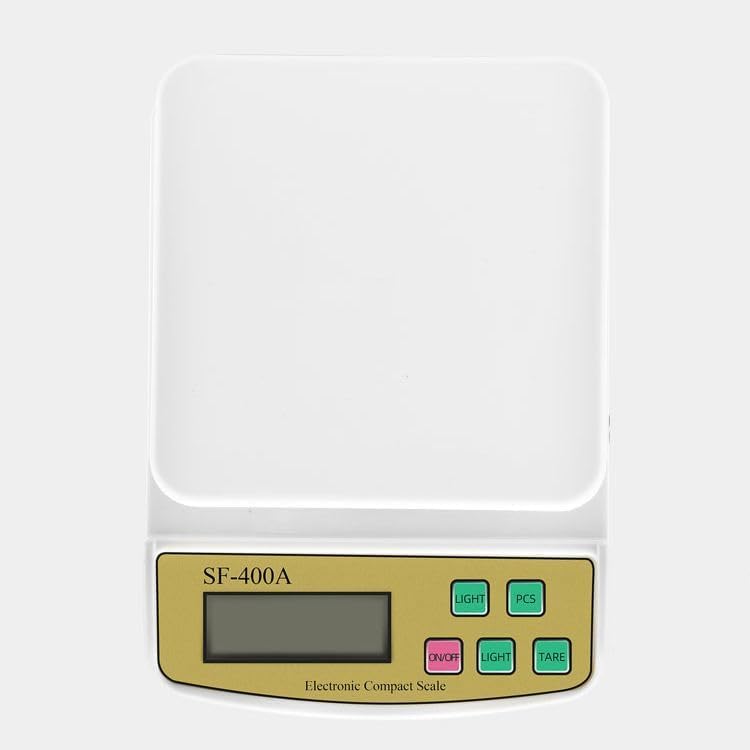 Image of SF-400A Digital Kitchen Weighing Scale | 10Kg x 1g Precision | Food Scale with LCD Display for Cooking, Baking, Meal Prep & Healthy Diet | Compact Electronic Weight Machine for Home Use (SF400 A)