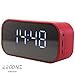 Broone C5 Altoparlante Bluetooth 5.0 Sveglia e Orologio Digitale Stereo Cassa portatile, Controllo Temperatura, Radio, Scheda TF 16GB, Ingresso Aux-In Compatibilità per iPhone Android e Tablet PC