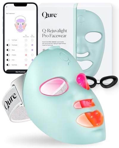 Qure Red Light Therapy for Face – LED Mask with