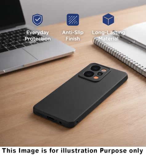 Image of Liquid Silicone Back Cover Case for OnePlus Nord CE6 Lite 5G | Soft Micro-Fibre Inside | Camera Protection Bump | Shockproof Back Cover Case for OnePlus Nord CE6 Lite 5G (Black)
