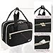 Breastmilk Cooler Travel Bag, Wearable Breast Pump Storage Bag Compatible with Momcozy/Medela/Elvie/Willow Breast Pump with Ice Pack and Waterproof Mat,Black